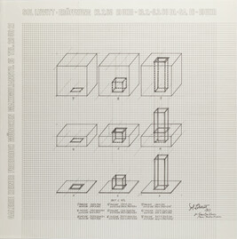 Eroffnung 13.2.68 (Poster for a Sol LeWitt Exhibition Opening, Galerie Heiner Friedrich, Febraury 13,...