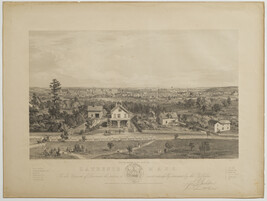Lawrence, Mass, from the Residence of Wm C. Chapin Esq, No. 12, from Album of New England Scenery