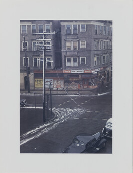 Street corner, Brockton, Massachusetts, January 1941