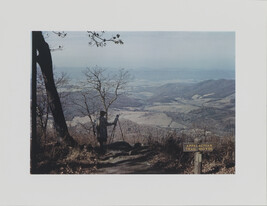 Woman painting from Skyline Drive, Shenandoah Valley, Virginia, about 1940