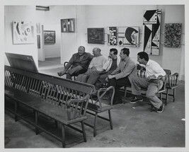 Jury -- Hoffmann, Karl Knaths, Wendel Kees, Cecil Hemley and Fritz Boltman at Gallery 200, Provincetown,...