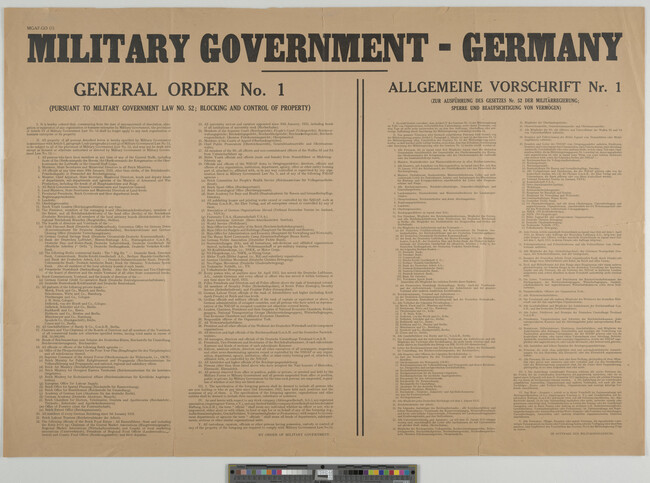 Alternate image #1 of Military Government - Germany