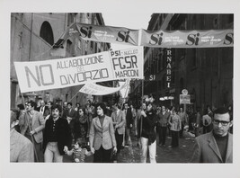 The socialist party in the streets of Rome, Italy, May 12, 1974