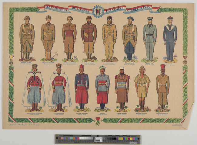 Alternate image #1 of Les Uniformes de l'Armée Française Guerre de 1939 (Uniforms of the French Army War of 1939)