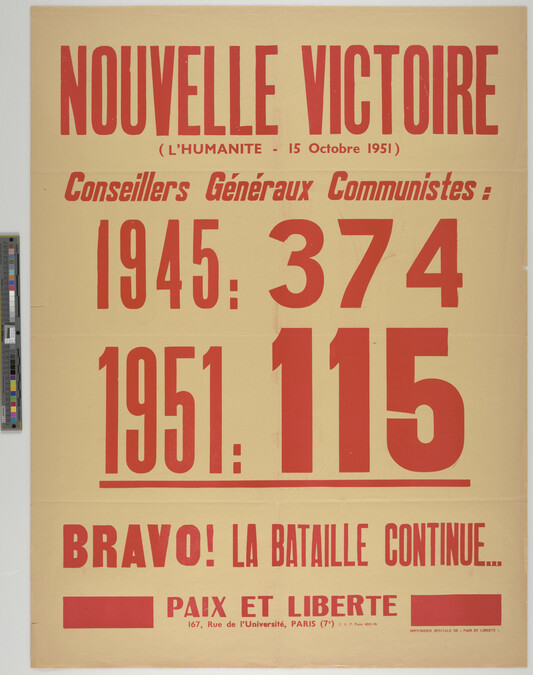 Alternate image #1 of Nouvelle Victoire 1945: 374 / 1951: 115 (New Victory)