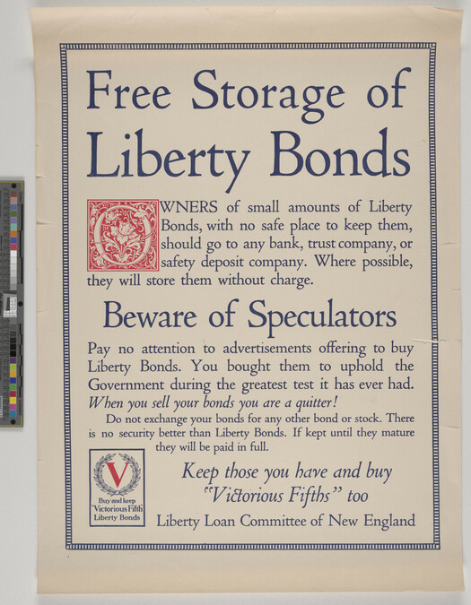 Alternate image #1 of Free Storage of Liberty Bonds