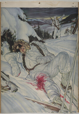 Untitled (Wounded Soldier Lying in Snow)