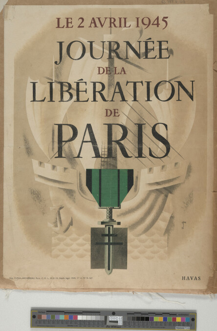 Alternate image #1 of Le 2 Avril 1945 Journée de la Libération de Paris (April 2, 1945 Liberation Day of Paris)