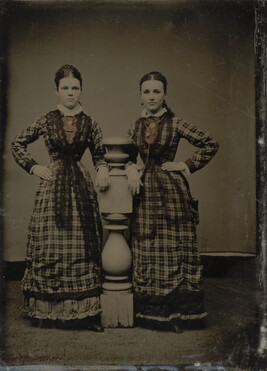 Studio Portrait of Two Young Women