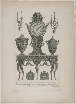 Pier Table, Clock and Decorative Items in the Rezzonico Collection