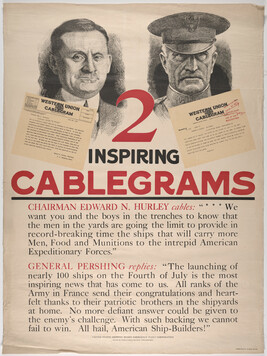 Cablegrams from Hurley to Pershing