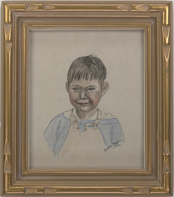 Portrait of an Alaskan Native Boy