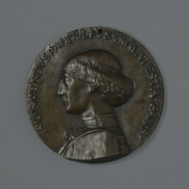 Sigismondo Malatesta (obverse); Castle of Rimini (reverse)