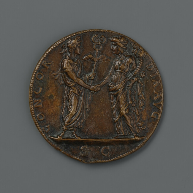 Alternate image #2 of Constantine the Great (obverse); Roman Emperor Meeting Concordia (reverse)