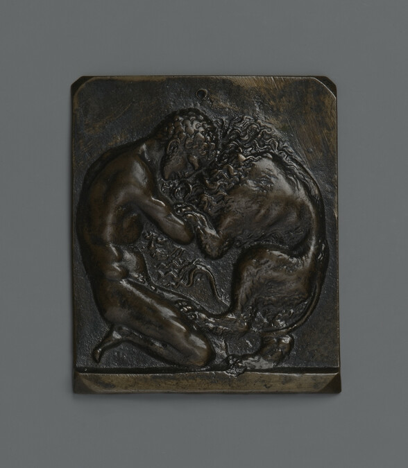 Kneeling Hercules and the Nemean Lion