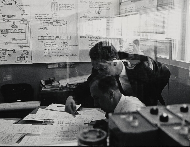 Planning in the IBM construction office in Sindelfingen, West Germany