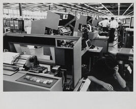 Printers at IBM factory, Mainz, West Germany