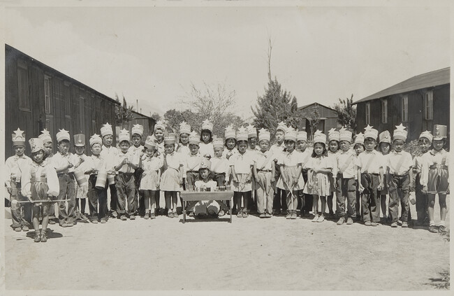 School Children in Band Uniforms, Manzanar Relocation Center