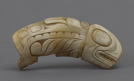 Killer Whale Carving with Shamanic Elements