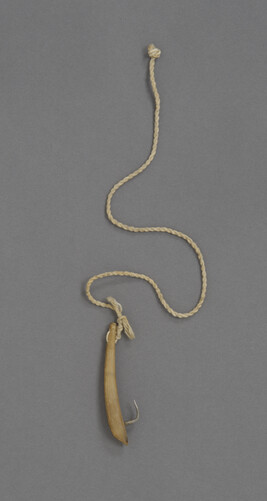 Fishhook made from Horn and Metal for Ice Fishing