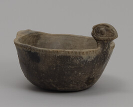 Bowl with Wood Duck Finial, Bell Plain type