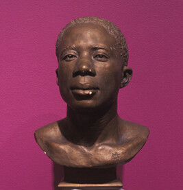 Life-cast bust of a 