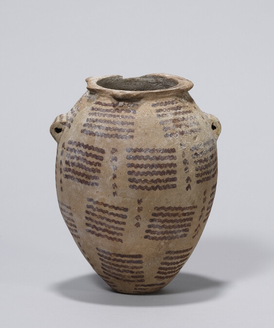 Gerzaen Pottery Jar with lug handles