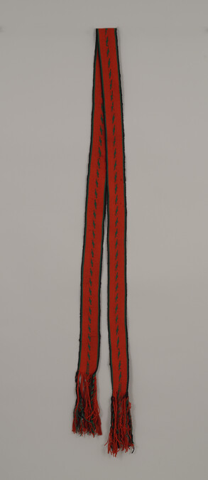 Red wool belt