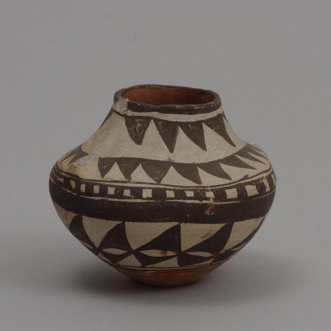 Miniature Olla (Water Jar) with Red Base