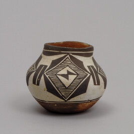 Miniature Olla (Water Jar) with Red Base