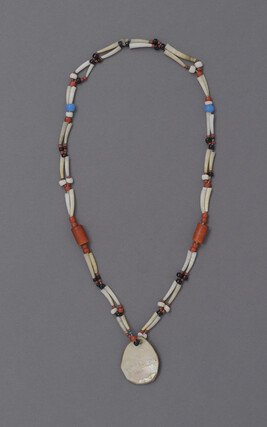 Necklace with Colored Beads and Shells