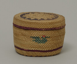 Round Covered Basket