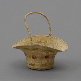 Flared Rimmed Basket with Handle (Non-Traditional Form)