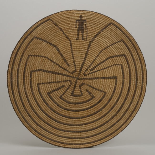 Plaque, Man in Maze Design