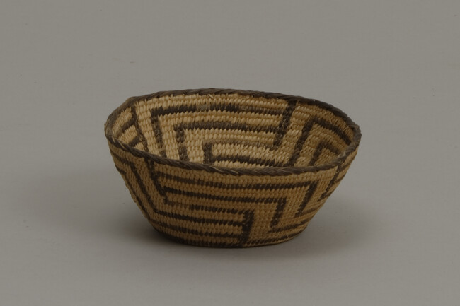 Miniature Basket in the Shape of a Shallow Bowl