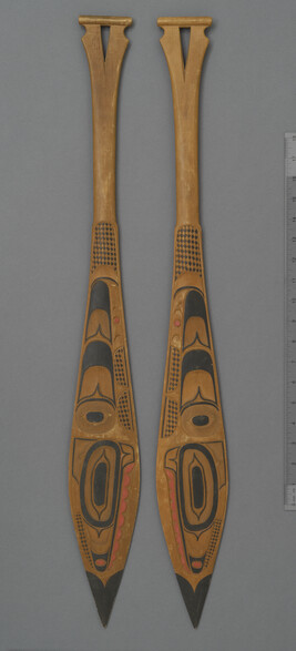 One of a Pair of Model Souvenir Paddles