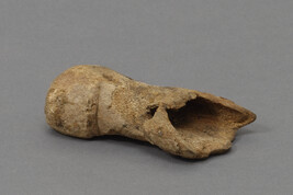 Bone (possibly ivory) Socket for Adze Brown, Very Worn