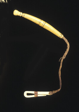 Ivory Needle Case with a Belt Hook