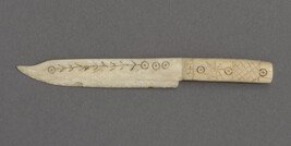 Ivory Knife engraved with 