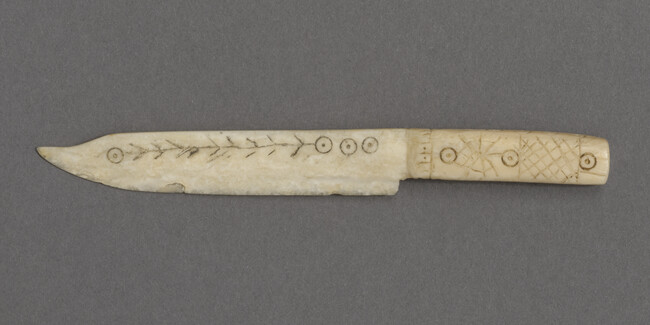 Ivory Knife engraved with 