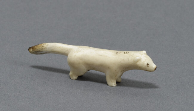 Miniature Carving of a Cross Fox