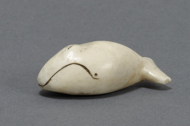 Yearling Bowhead Whale Carving, perhaps a Hunting Charm