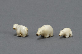 Three Miniature Bear Carvings
