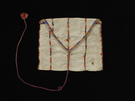 Envelope-Shaped Bag made of Seal Gut (Intestines) with a Triangular Shaped Flap