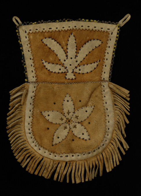 Leather Applique Pouch