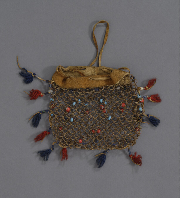 Babiche Bag (Small Pouch of Netted Rawhide)