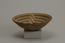 Shallow bowl shaped basket