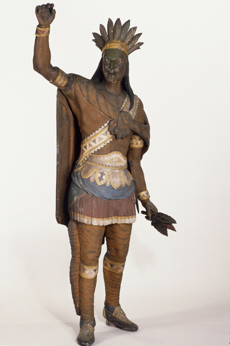 Tobacconist Shop Figure of a Native American Man (from Kelleher's Smoke Shop at 2 State St., Newburyport, Massachusetts) 