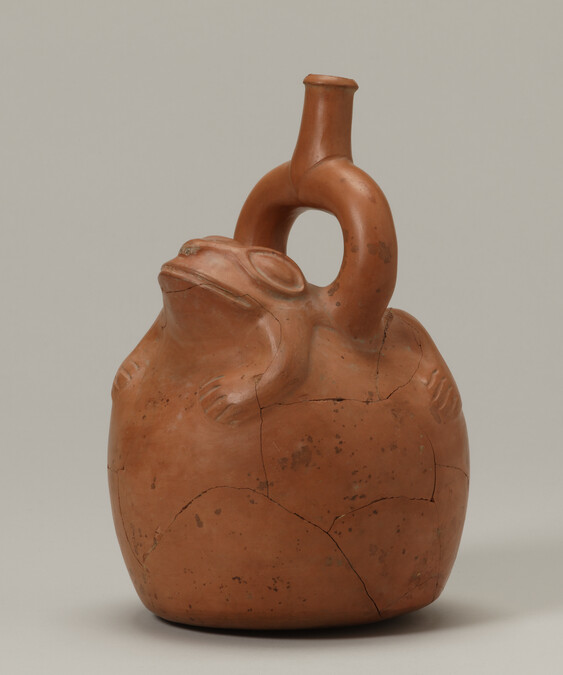 Stirrup-spout Vessel in the form of a Frog