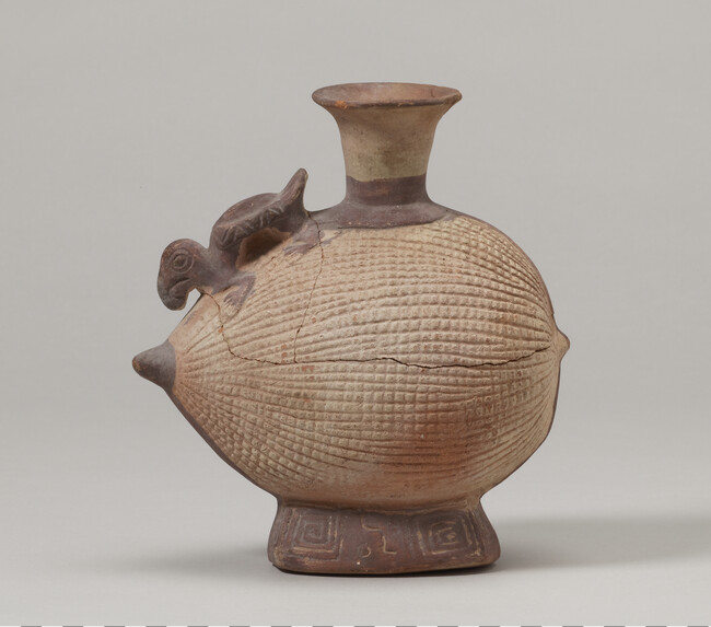 Effigy Jar in the form of a Bird eating a Fruit (possibly a Lucuma)